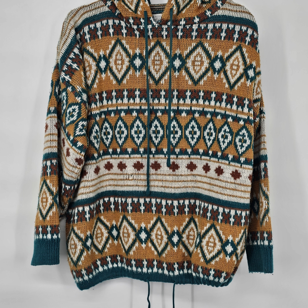 Chateau Knit Sweater Hoodie OVERSIZED Fits Small-large